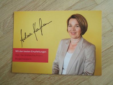 Österreich Bürgermeisterin von Dornbirn Andrea Kaufmann - handsigniertes Autogramm!!