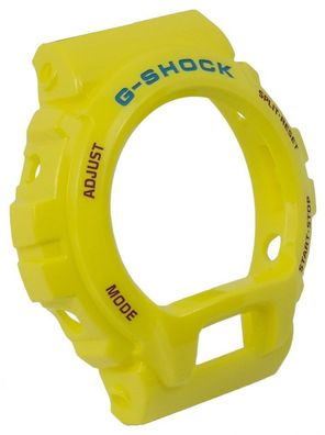 Casio | G-Shock DW-6900 Bezel Lünette gelb mit blau/ roter Schrift