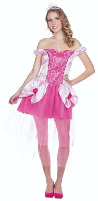 Rubies 13209 - Prinzessin Rosa, Damen Kostüm, Gr. 34 - 42, Think Pink
