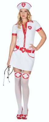 Rubies 13203 - Sexy Krankenschwester, Damen Kostüm, Gr. 34 - 42, Pflegerin