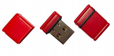 P8 Mini Nano USB Stick Rot / Schwarz