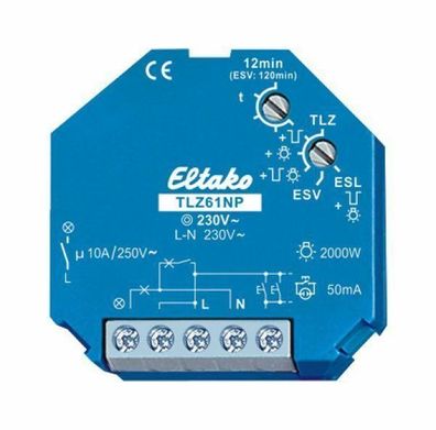 Eltako Treppenlicht-Zeitschalter Unterputz TLZ61NP-230V