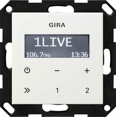 Gira UP Radio RDS ohne Lautsprecher System 55 Reinweiß 228403