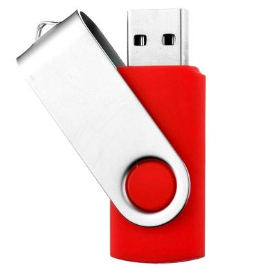 UNIREX Rot USB STICK SWIVEL ROT 1GB bis 128GB und 4 Bügelfarben wählbar.