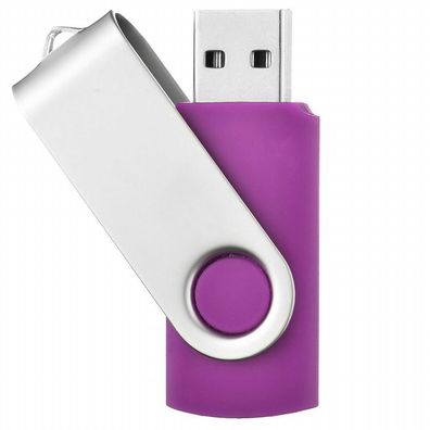 UNIREX Lila USB STICK SWIVEL LILA 1GB bis 128GB und 4 Bügelfarben wählbar.
