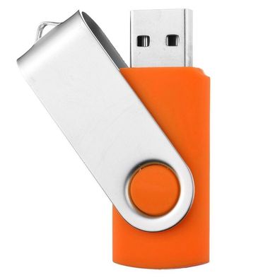 UNIREX Orange USB STICK SWIVEL 1GB bis 128GB und 4 Bügelfarben wählbar.