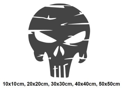 1 x Punisher Aufkleber RETRO Autoaufkleber Totenkopf USA Sticker Aufkleber 286/4