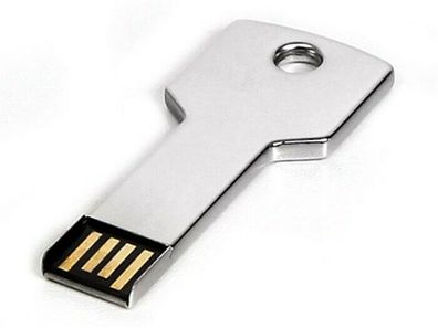 USB Germany KEY Silber USB Stick Silver Chrome Schlüssel USB Flash Drive 2.0