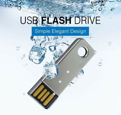 USB Germany Mini KEY Silber USB Stick Silver Schlüssel USB Flasch Drive 2.0