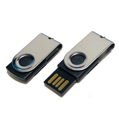 USB Germany MINI Swivel USB Stick Schwarz / Chrome USB 2.0