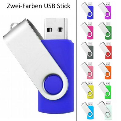 USB Germany Zweifarbiger USB STICK SWIVEL BLAU + Farben frei wählbar USB 3.0