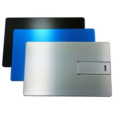Metall Credit Card USB Stick Silber USB Flash Drive 2.0 metal silver Geldkarte