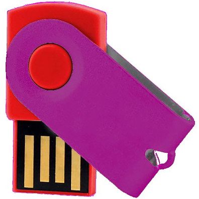 USB Germany MINI Swivel USB Stick Rot / Pink USB 2.0