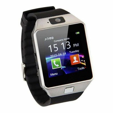 DZ09 Smartwatch Silber silver Bluetooth Armband Uhr für iOS iPhone Android