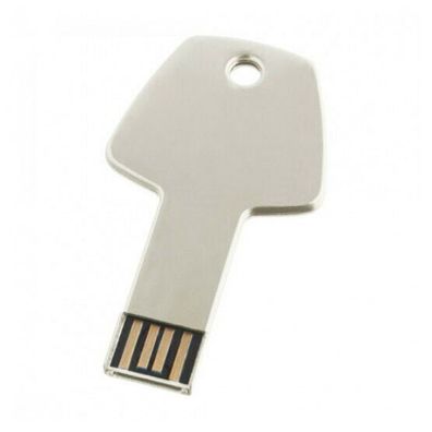 USB Stick KEY K028 Chrome / Silber Schlüssel USB Flash Drive 2.0