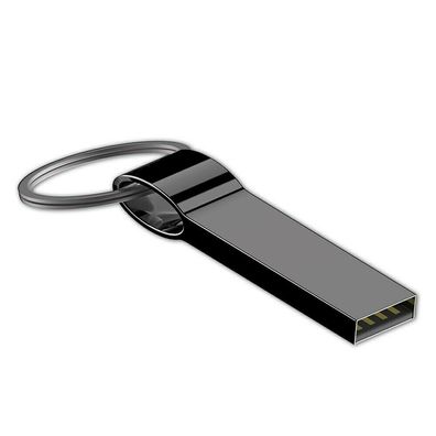Metall USB Stick Keyring SE112 Schwarz-Chrome USB Flash Drive 2.0 USB-Germany