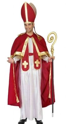 Bischofskostüm XL Bischofsstab Kostüm Bischof Weihnachten Messe Kirche Nikolaus