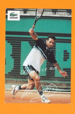 Alex Corretja (ehemaliger spanischer Tennisspieler ) Autogrammkarte