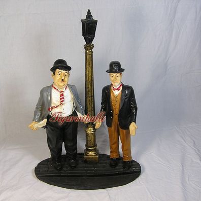 Dick und Doof Figur Dekofigur Laterne Figuren Statue Deko Lampe Fan witzig