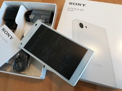 Sony Xperia Z5 compact 32GB >> in Weiss / / ohne Simlock / mit Folie / in Box