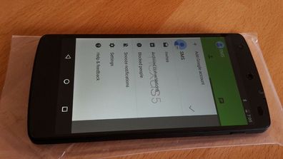 LG Nexus 5 16GB Schwarz (Ohne Simlock) Smartphone / Android WIE NEU