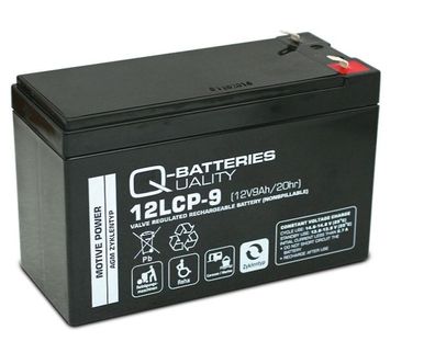 12LCP-9 AGM Batterie als Zyklenfeste Ausführung - 12V/9Ah