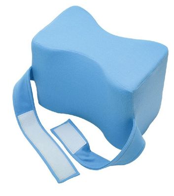 Bein-Zwischenpolster mit Fixierband Hellblau Lagerungshilfe Kissen