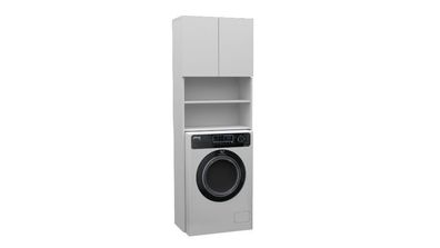 Badezimmer Hochschrank Hochglanz schwarz weiß Badmöbel Badschrank Standschrank
