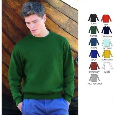 Fruit of the Loom Sweatshirt Set-In Herren Pullover Pulli Sweat Shirt * TOP*