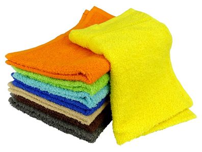 Badetuch Duschhand Handtuch Gästehuch Waschlappen Unifarben Baumwolle 33*74cm 