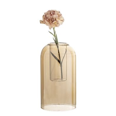 Bloomingville Deko Vase Blumen Tisch schwarz Metall Amphore H=20cm Modern Skandi 