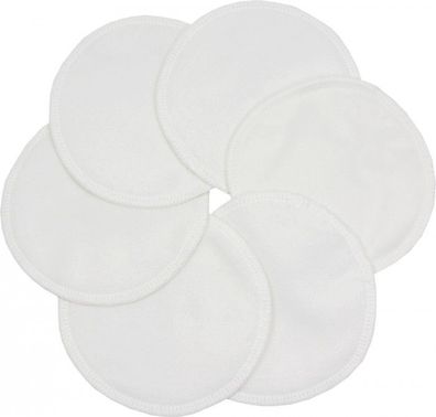 ImseVimse Nursing Pads Stay Dry, Stilleinlagen „bleib-trocken“, 3 Paar weiß, 12cm