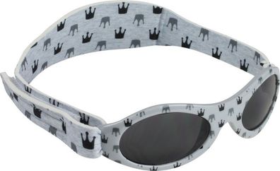 Dooky BabyBanz Babysonnenbrille 100% UV-Schutz 0-2Jahre Light Grey Crowns Alter0-2...