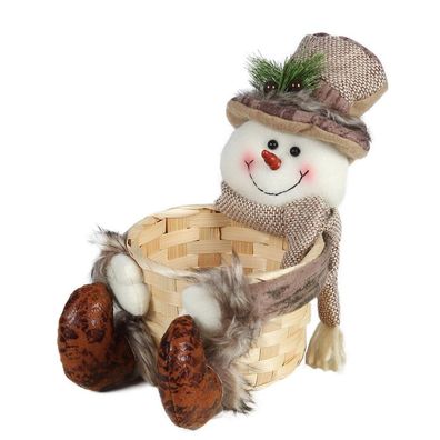 Schneemann Korb, Weihnachtskorb für Naschereien, Snowman Frosty Korb