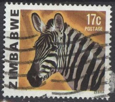 Simbabwe Mi 236 gest Zebra mot2007