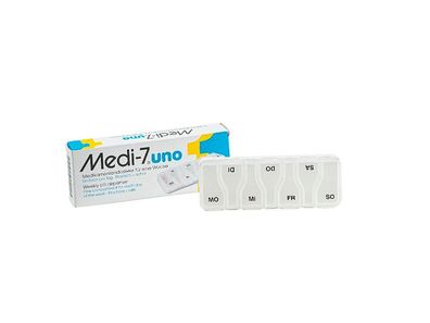 Medikamentendosierer MEDI-7 UNO Tablettenbox Pillenbox