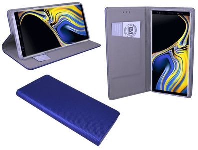 Samsung Galaxy Note 9 Tasche Blau Handyhülle Schutzhülle Flip Case Cover Etui Hülle