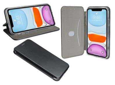 Apple iPhone 11 Tasche Schwarz Handyhülle Schutzhülle Flip Case Cover Etui Hülle