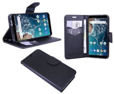 Xiaomi Redmi S2 Tasche Schwarz Handyhülle Schutzhülle Flip Case Cover Etui Hülle