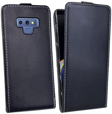 Samsung Galaxy Note 9 Tasche Schwarz Handyhülle Schutzhülle Flip Case Cover Hülle