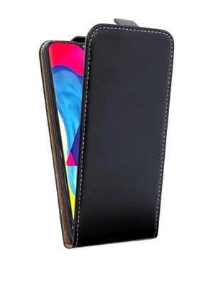 Samsung Galaxy M10 Tasche Schwarz Handyhülle Schutzhülle Flip Case Cover Etui Hülle