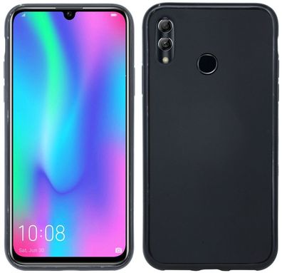 Huawei P Smart (2019) Silikon Handyhülle Schwarz Schutzhülle TPU Case Cover Hülle