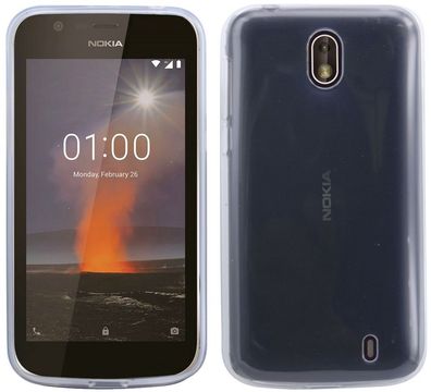Nokia 1 Silikon Handyhülle Transparent Schutzhülle Case Cover Hülle Backcover