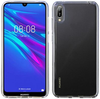 Huawei Y6 2019 Silikon Handyhülle Transparent Schutzhülle Case Cover Hülle Backcover