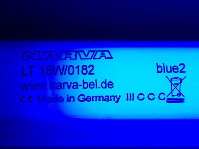 NARVA LT 18W/0182 blue2 www. narva-bel. de Made in Germany CE 59 60 60,3 60,4 cm blau