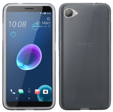 HTC Desire 12 Silikon Handyhülle Smoke Schutzhülle Case Cover Hülle Backcover