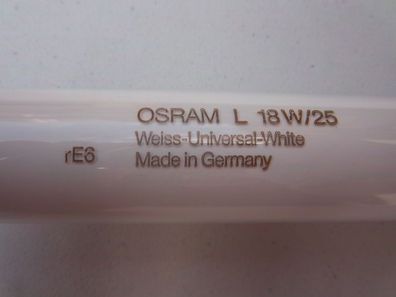 Osram L 18w/25 Weiss-Universal-White Made in Germany rE6 Neon Lampe Röhre 59 60 61 cm