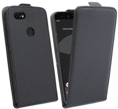 Google Pixel 3 XL Tasche Schwarz Handyhülle Schutzhülle Flip Case Cover Etui Hülle
