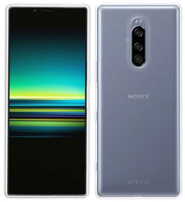 Sony Xperia 1 Silikon Handyhülle Transparent Schutzhülle Case Cover Hülle Backcover