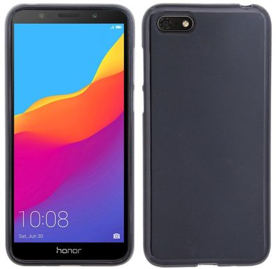 Huawei Y5 2018 Silikon Handyhülle Schwarz Schutzhülle Case Cover Hülle Backcover